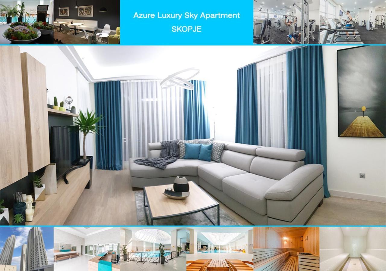 Azure Luxury Sky Apartment Skopje Luaran gambar